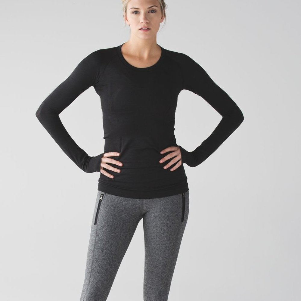 Lululemon Swiftly Tech Long Sleeve Black Size 8